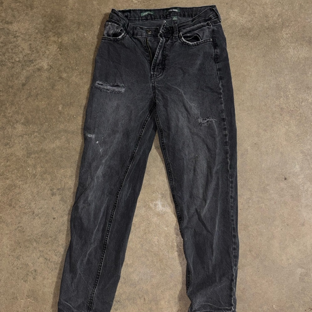 Wild Fable Black High Rise Distressed Jeans